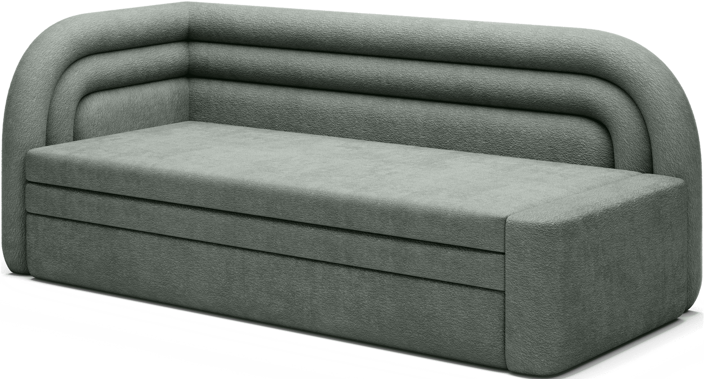 Fabillo Storage Sleeper Sofa - Moss Green - Couch Potato