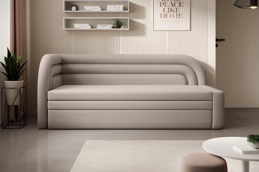 Fabillo Storage Sleeper Sofa - Beige - Couch Potato