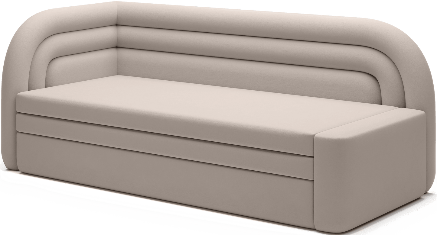 Fabillo Storage Sleeper Sofa - Beige - Couch Potato