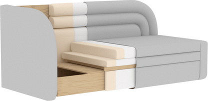 Fabillo Storage Sleeper Sofa - Beige - Couch Potato