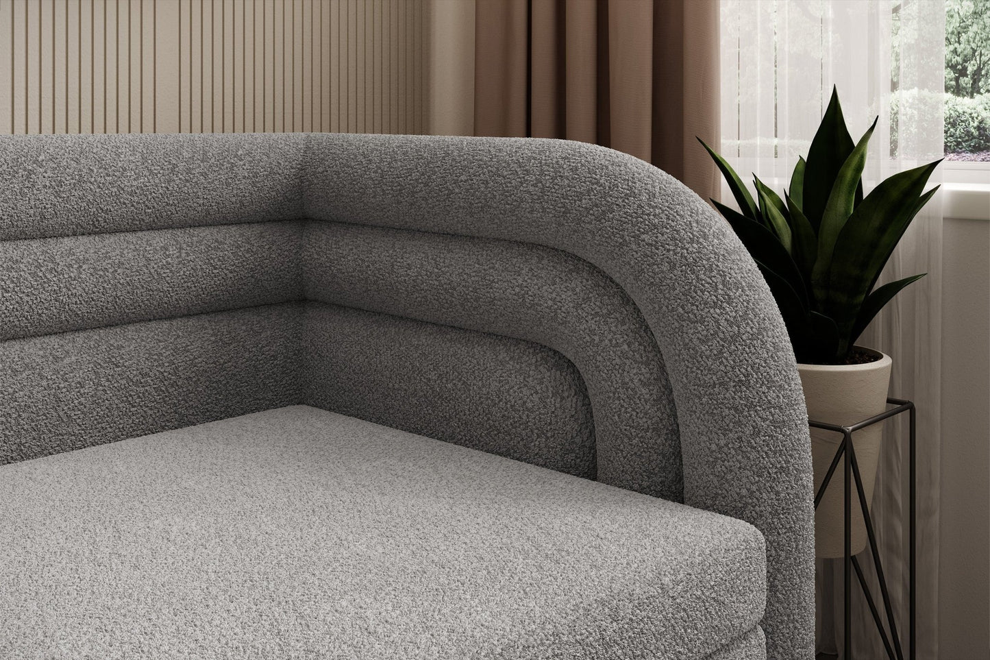 Fabillo Storage Sleeper Sofa - Light Grey - Couch Potato