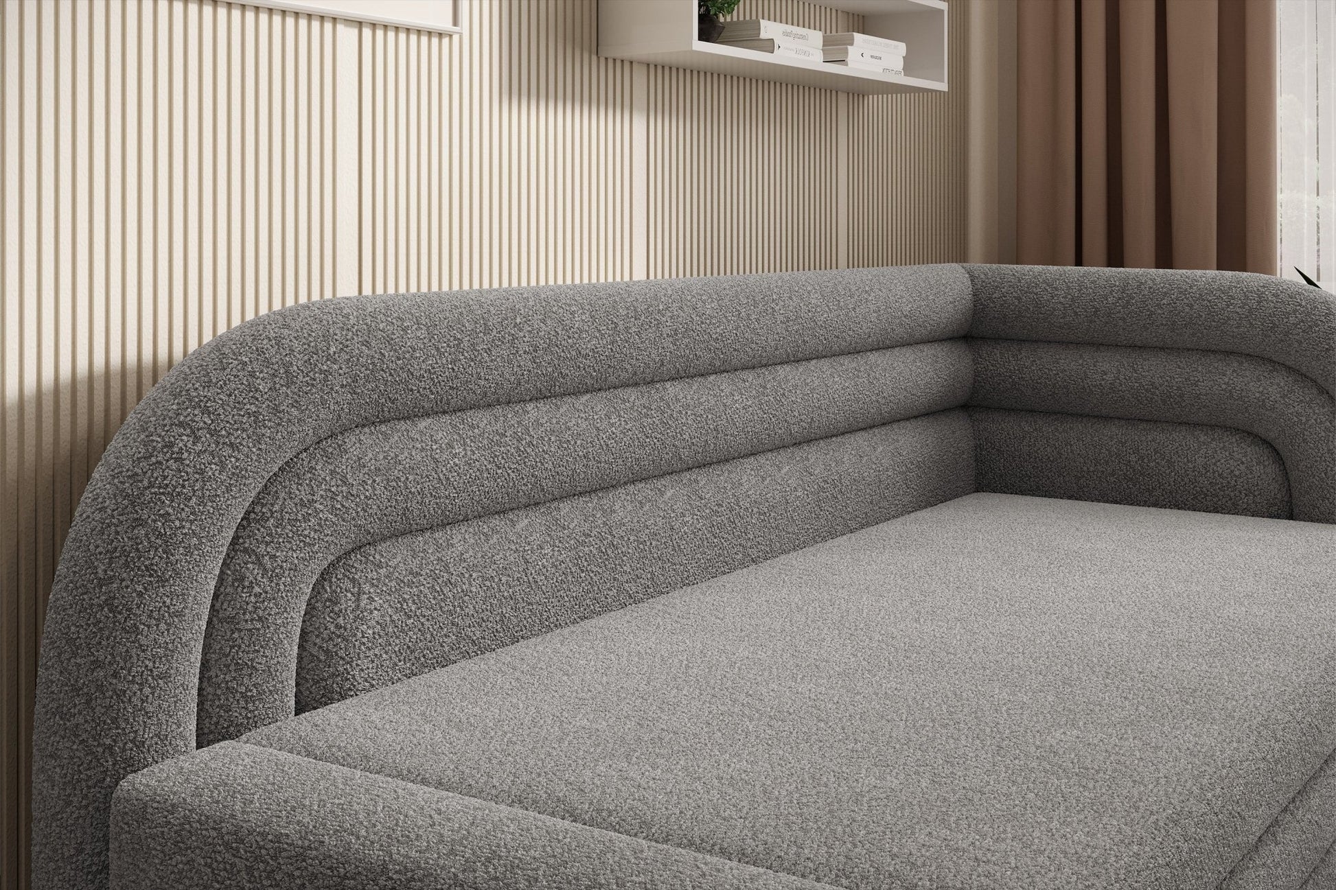 Fabillo Storage Sleeper Sofa - Light Grey - Couch Potato
