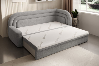 Fabillo Storage Sleeper Sofa - Light Grey - Couch Potato