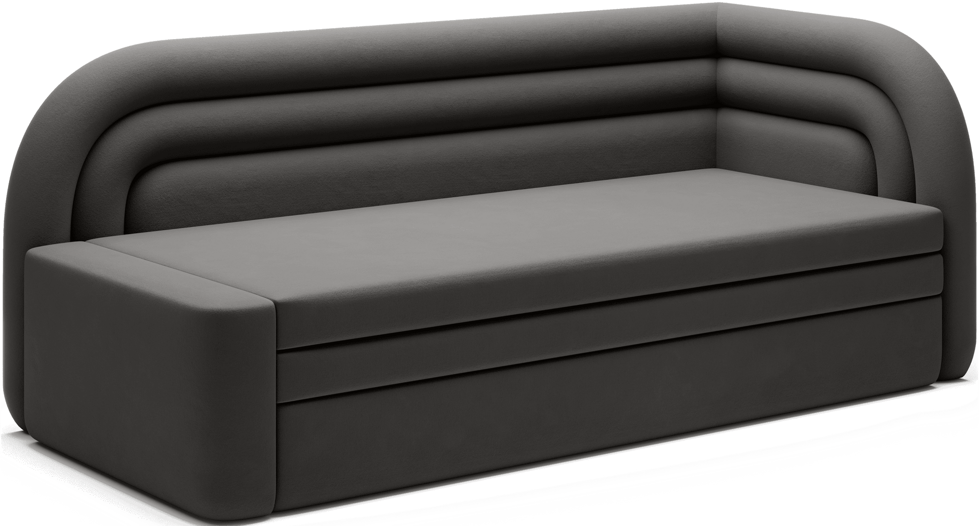 Fabillo Storage Sleeper Sofa - Dark Grey - Couch Potato
