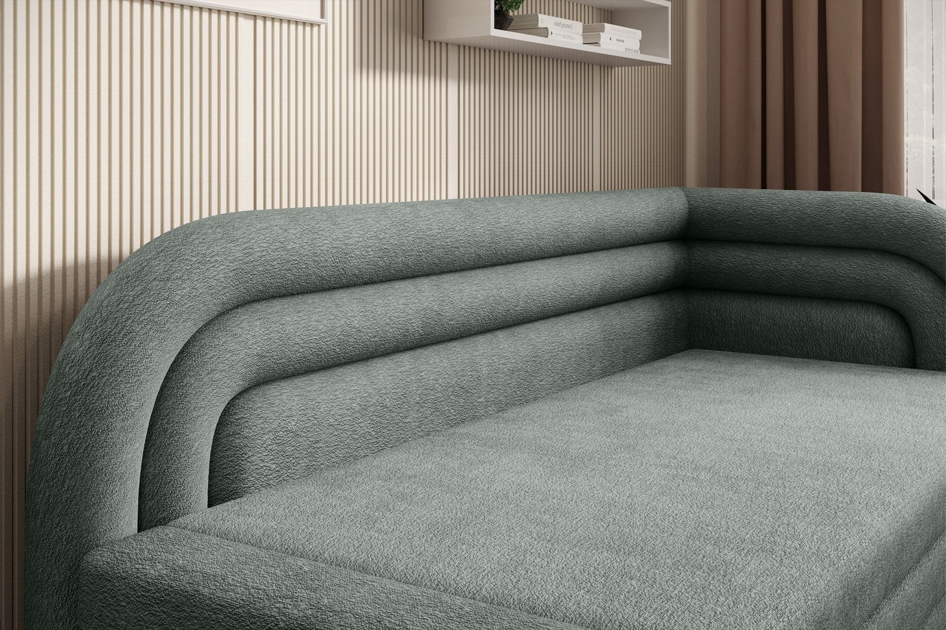 Fabillo Storage Sleeper Sofa - Moss Green - Couch Potato