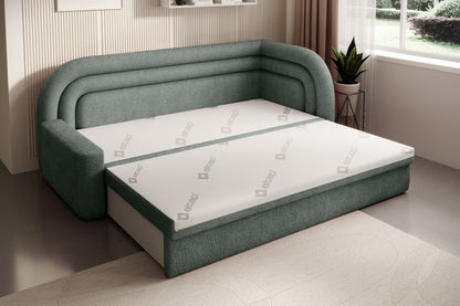Fabillo Storage Sleeper Sofa - Moss Green - Couch Potato