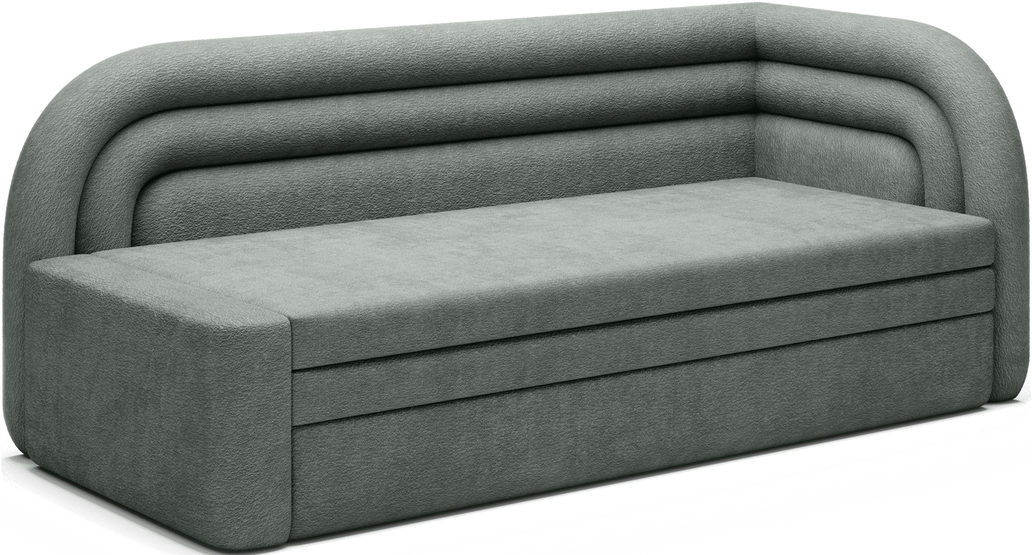 Fabillo Storage Sleeper Sofa - Moss Green - Couch Potato