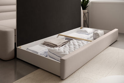 Fabillo Storage Sleeper Sofa - Beige - Couch Potato
