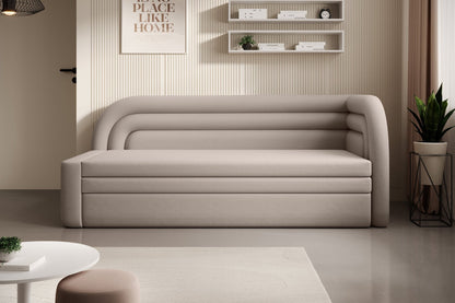 Fabillo Storage Sleeper Sofa - Beige - Couch Potato