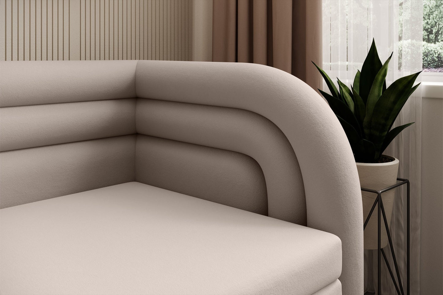 Fabillo Storage Sleeper Sofa - Beige - Couch Potato