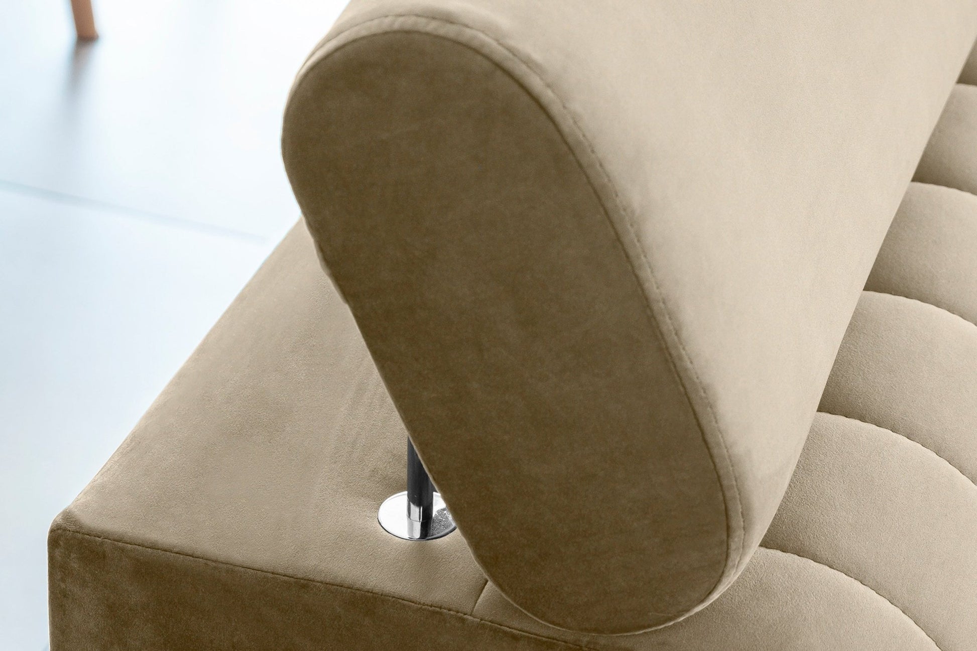 Laurence 3 Seater Velvet Sleeper Sofa - Beige - Couch Potato