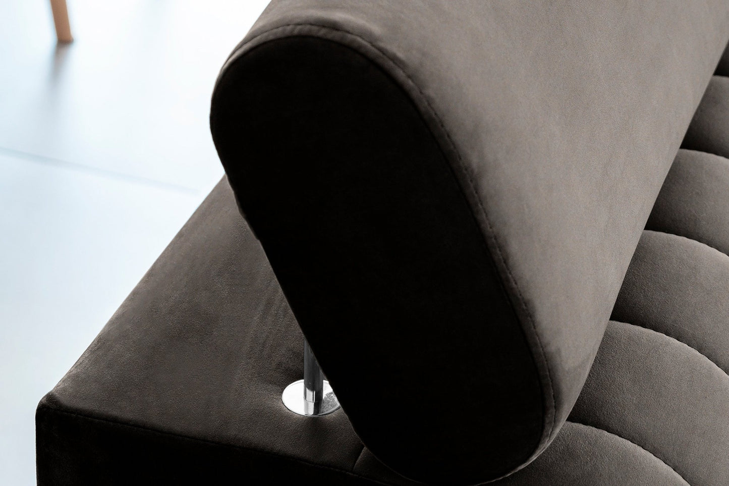 Laurence 3 Seater Velvet Sleeper Sofa - Dark Brown - Couch Potato