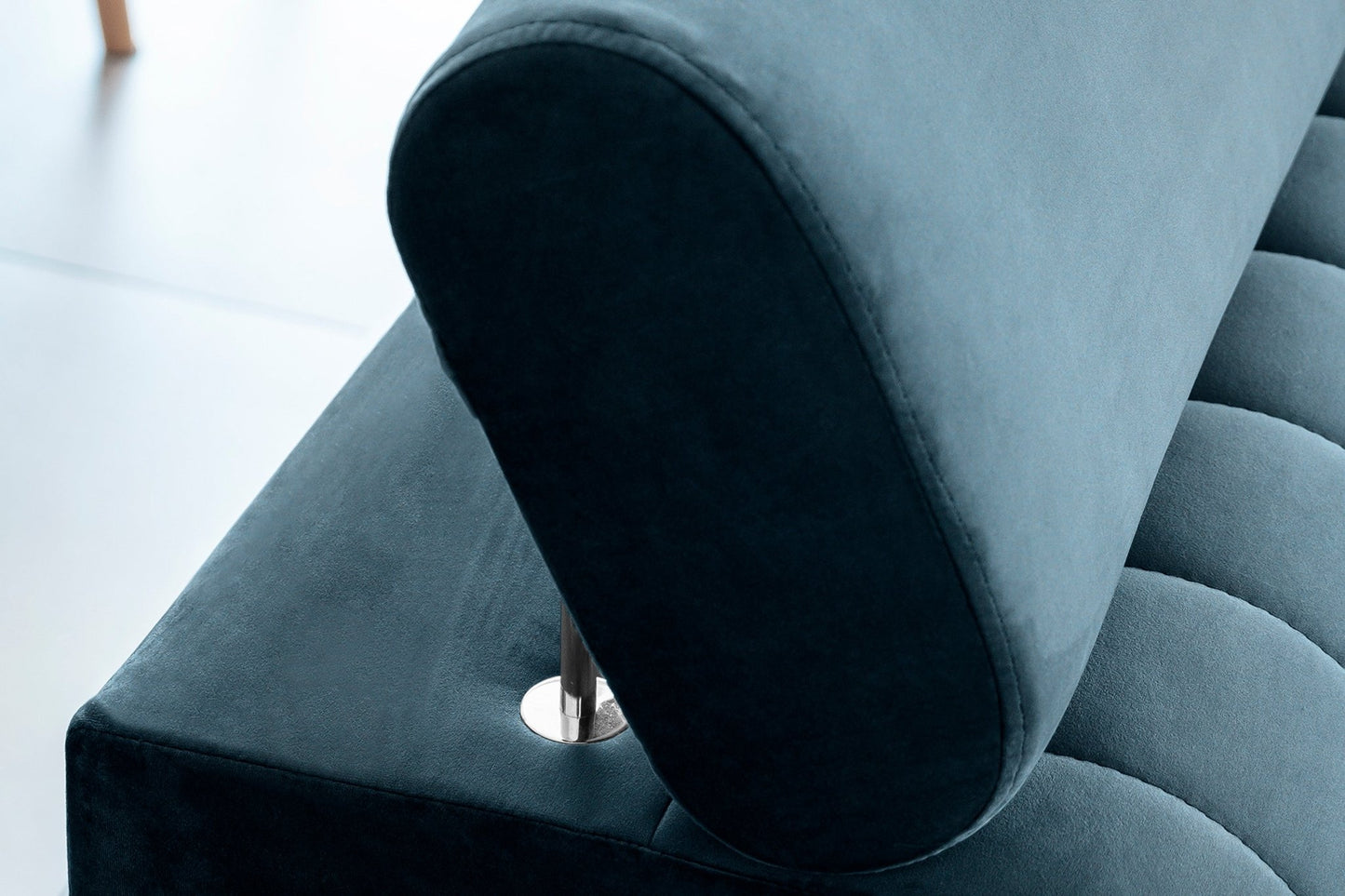 Laurence 3 Seater Velvet Sleeper Sofa - Teal Blue - Couch Potato