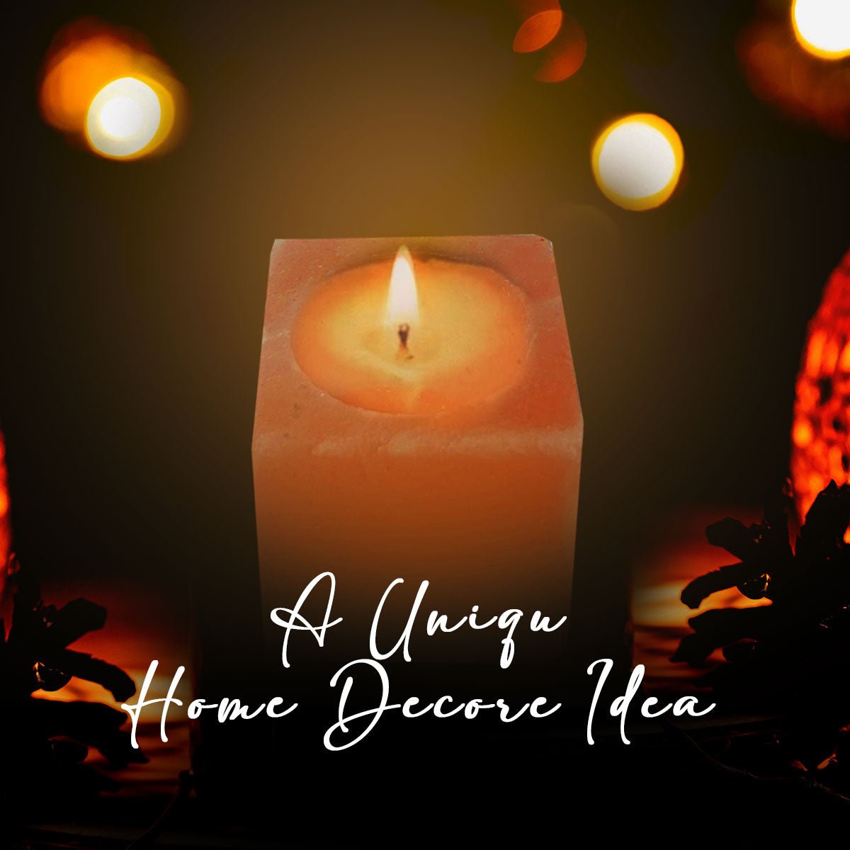Himalayan Pink Salt Tea Light Holder by Pride of India – Salt Candle Holder – Room Décor Item – Great for Creating an Ambiance – Ideal for Home & Spa Uses – Natural Shape - Couch Potato