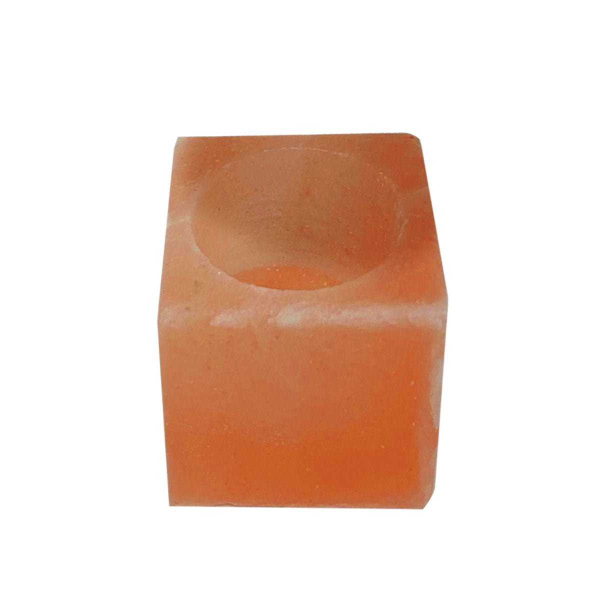 Himalayan Pink Salt Tea Light Holder by Pride of India – Salt Candle Holder – Room Décor Item – Great for Creating an Ambiance – Ideal for Home & Spa Uses – Natural Shape - Couch Potato