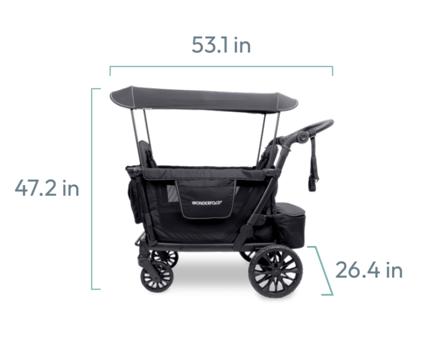 2026 Wonderfold L2 Double Stroller Wagon - Couch Potato