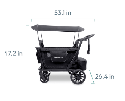 2026 Wonderfold L2 Double Stroller Wagon - Couch Potato
