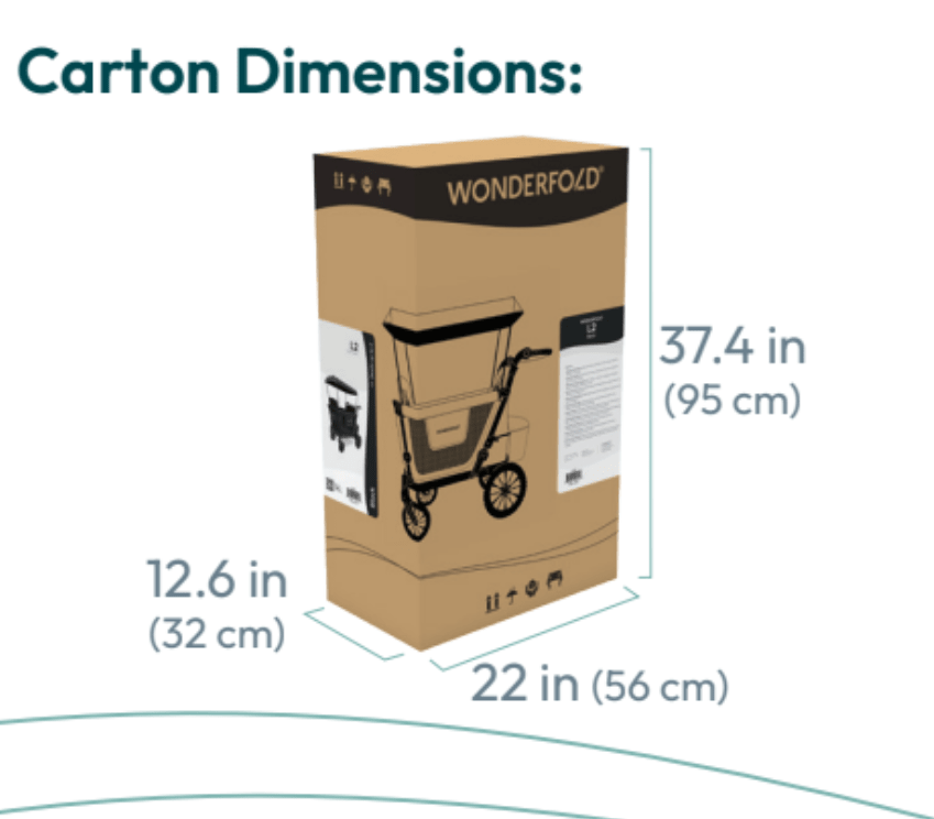 2026 Wonderfold L2 Double Stroller Wagon - Couch Potato