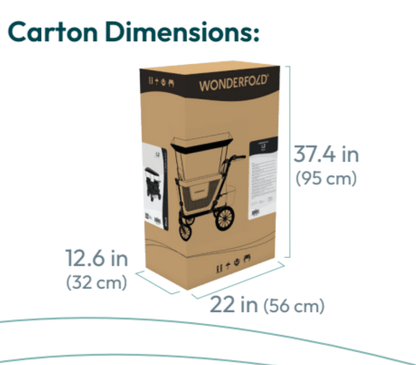 2026 Wonderfold L2 Double Stroller Wagon - Couch Potato