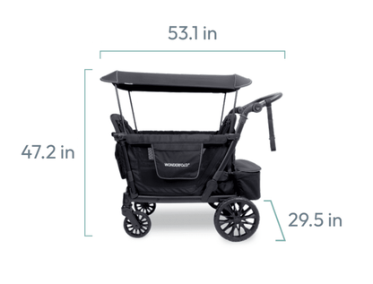 2026 Wonderfold L4 Quad Stroller Wagon - Couch Potato