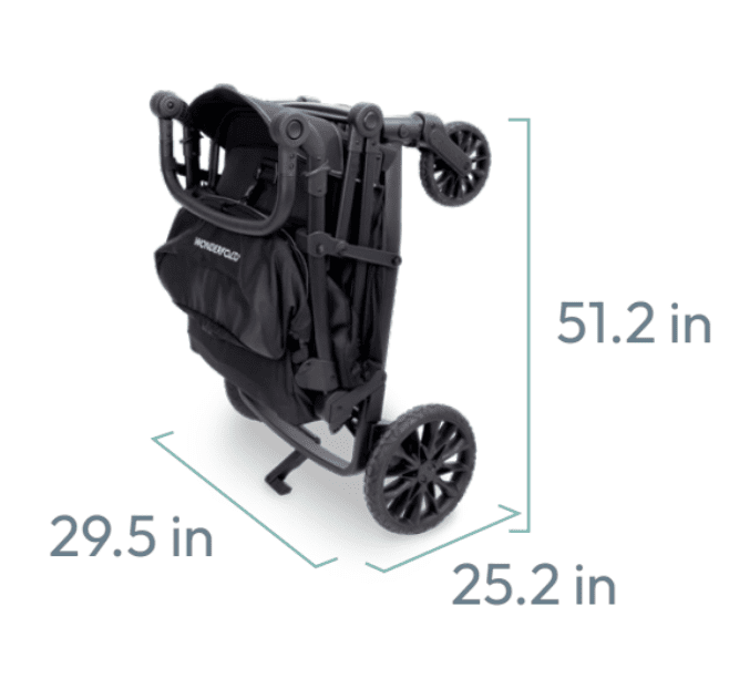 2026 Wonderfold L4 Quad Stroller Wagon - Couch Potato