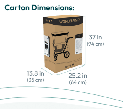 2026 Wonderfold L4 Quad Stroller Wagon - Couch Potato