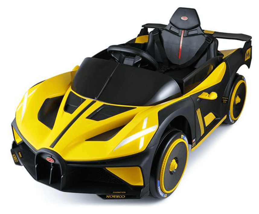 2026 Bugatti Style 12V Kids Ride On Car with Remote Control AND LIGHT UP WHEELS! - Couch Potato