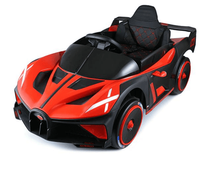 2026 Bugatti Style 12V Kids Ride On Car with Remote Control AND LIGHT UP WHEELS! - Couch Potato