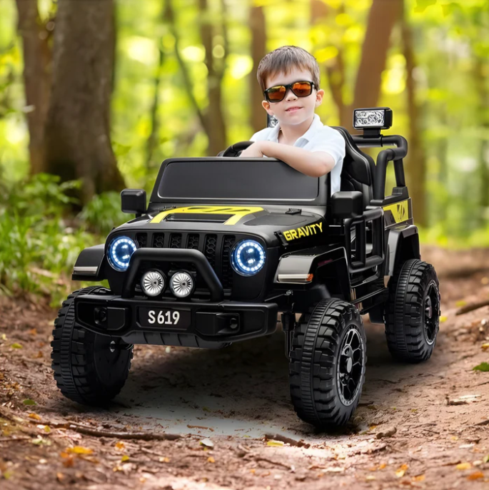 2026 12V Jeep Style Kids Ride On Car with Remote Control - Couch Potato