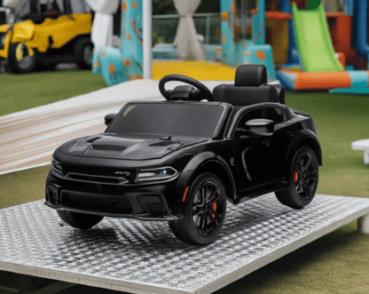 2026 Dodge Charger SRT Hellcat 12V Kids Ride On Car with Remote Control - Couch Potato