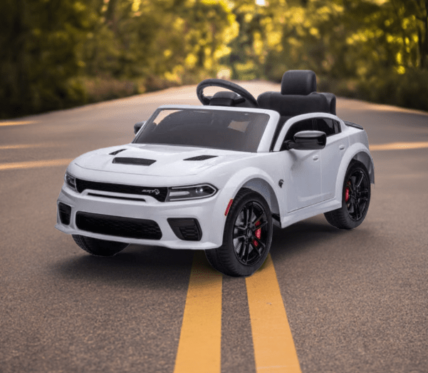 2026 Dodge Charger SRT Hellcat 12V Kids Ride On Car with Remote Control - Couch Potato