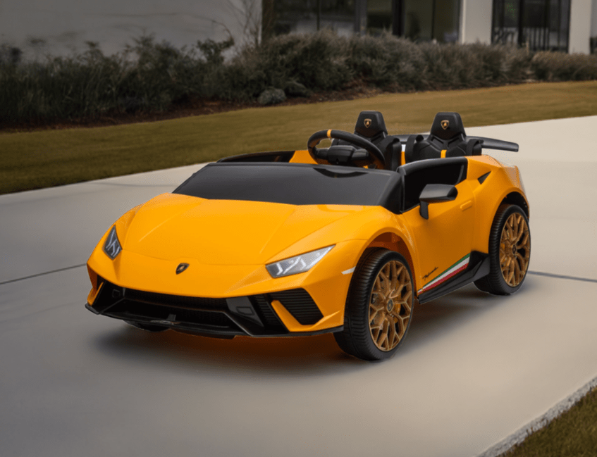 2026 Lamborghini Huracan 24V 2 Seater DELUXE Kids Ride On Car with Remote Control - Couch Potato