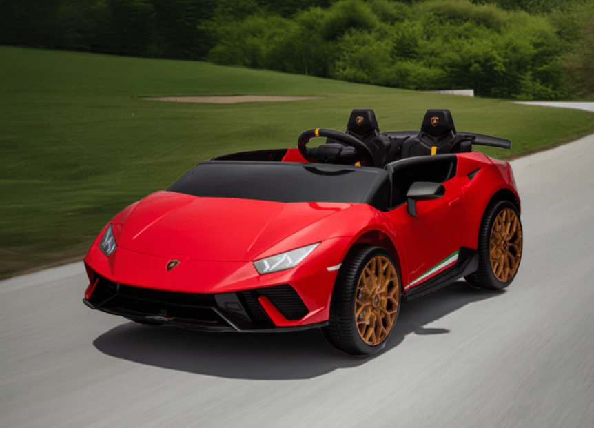2026 Lamborghini Huracan 24V 2 Seater DELUXE Kids Ride On Car with Remote Control - Couch Potato