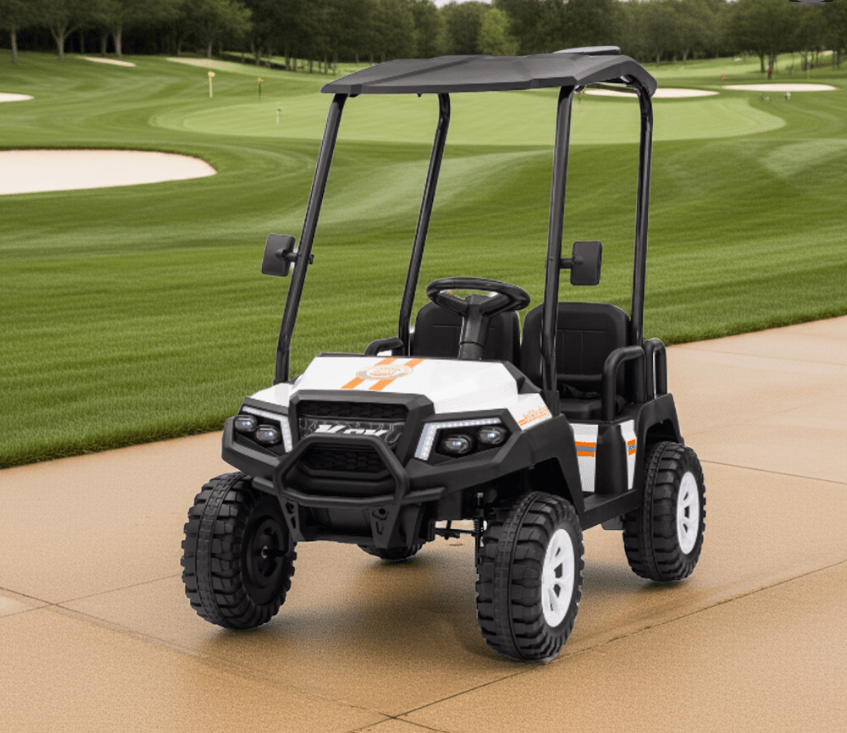 2026 Golf Cart 4 Seater 24V 4X4 Kids Ride On Car with Remote Control - Couch Potato