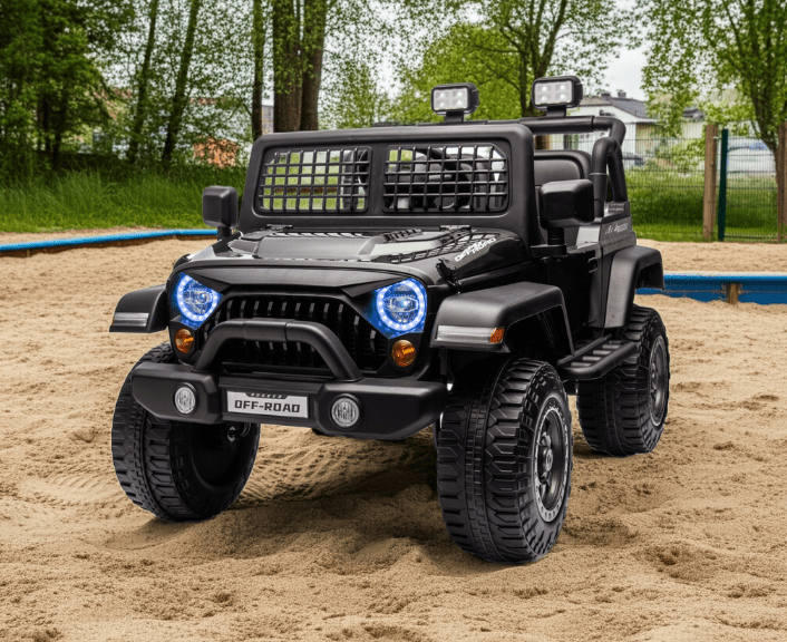 2026 Rugged Jeep Style 12V Kids Ride On Car with Remote Control - Couch Potato