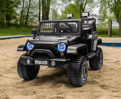 2026 Rugged Jeep Style 12V Kids Ride On Car with Remote Control - Couch Potato