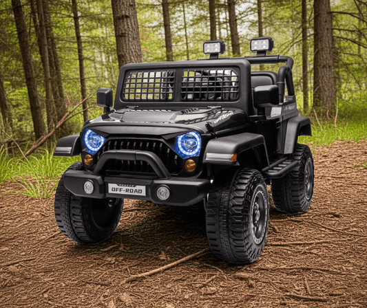 2026 Rugged Jeep Style 12V Kids Ride On Car with Remote Control - Couch Potato