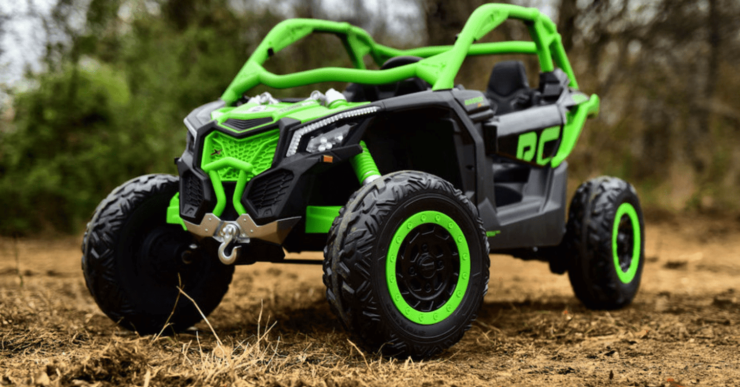 2026 2X24V CAN AM MAVERICK 4X4 2 Seater DELUXE Kids Ride On Car with Remote Control - Couch Potato