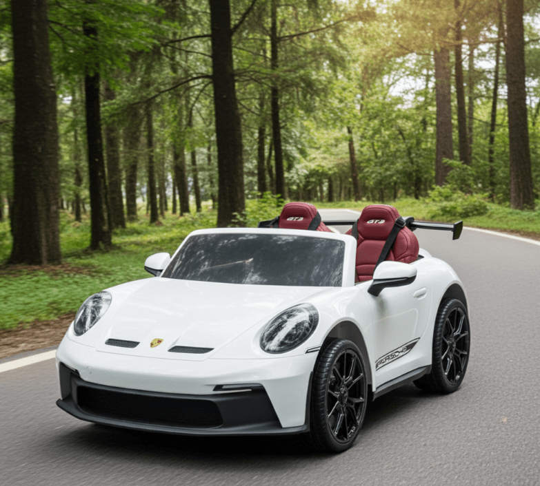 2026 24V Porsche 911 GT3 2 Seater Kids Ride On Car - NEW Silent Motor - Couch Potato