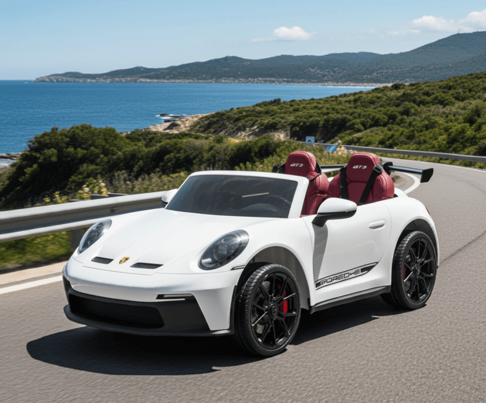 2026 24V Porsche 911 GT3 2 Seater Kids Ride On Car - NEW Silent Motor - Couch Potato
