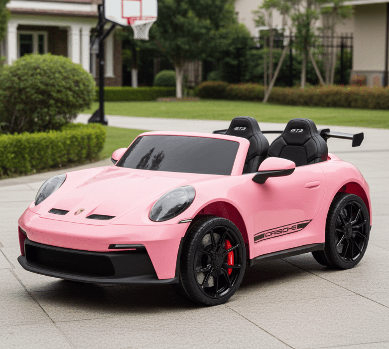 2026 24V Porsche 911 GT3 2 Seater Kids Ride On Car - NEW Silent Motor - Couch Potato