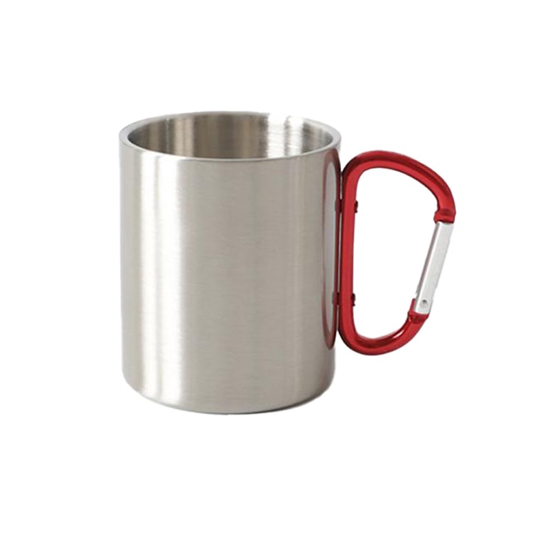 Stainless Steel Double Wall Carabiner Mug 10oz - Couch Potato