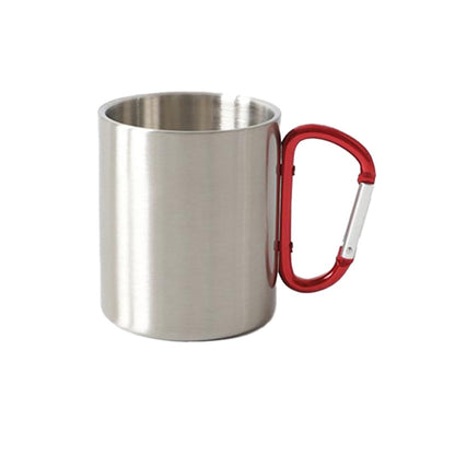 Stainless Steel Double Wall Carabiner Mug 10oz - Couch Potato
