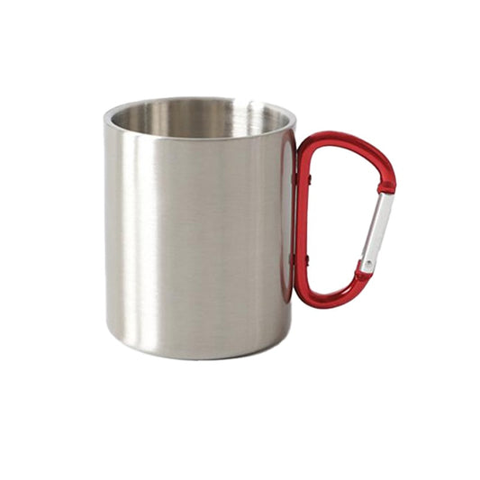 Stainless Steel Double Wall Carabiner Mug 10oz - Couch Potato
