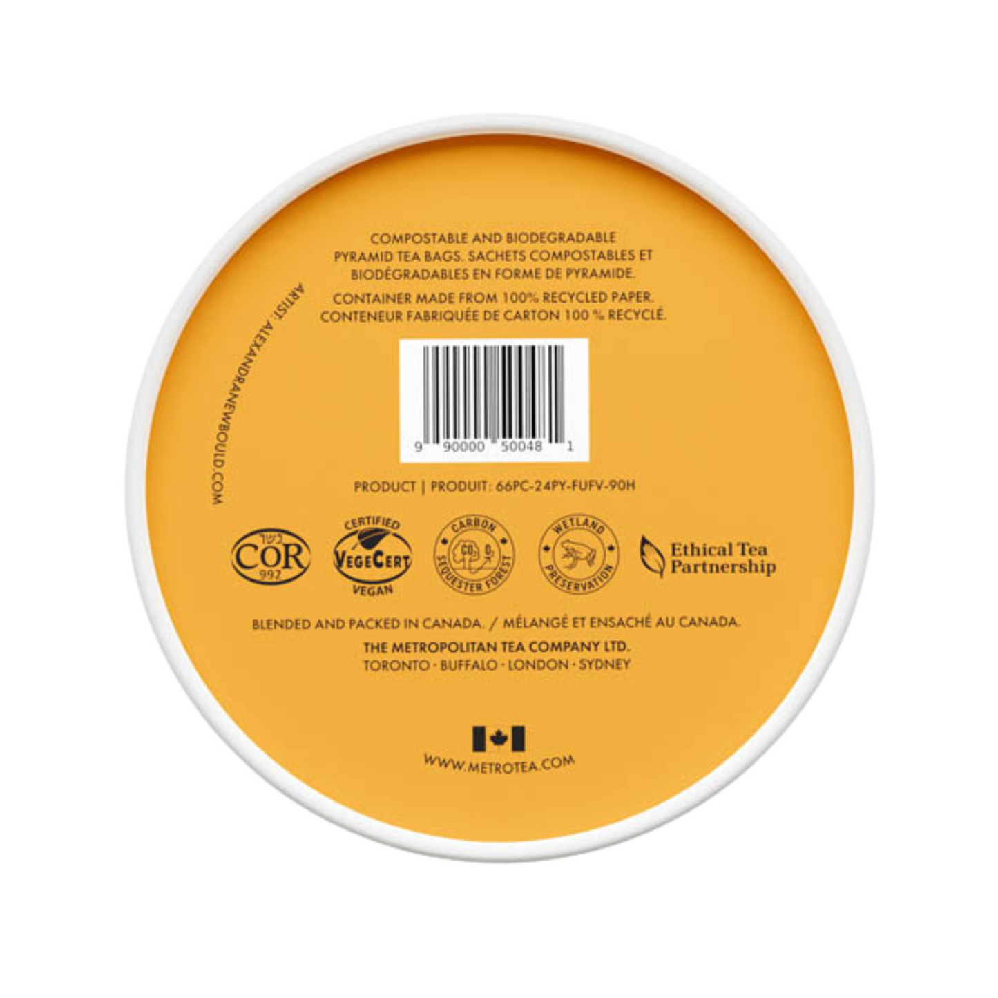 Turmeric Ginger Peach Luxury Wellness Tea 2 x 24ct