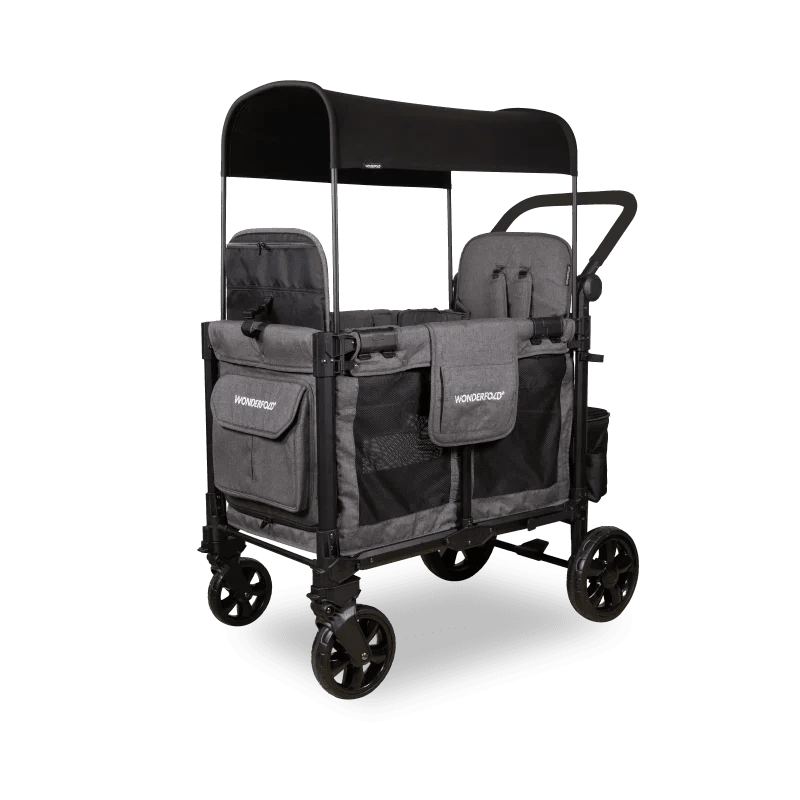 Wonderfold W2 Elite Pro Double Stroller Wagon - Couch Potato