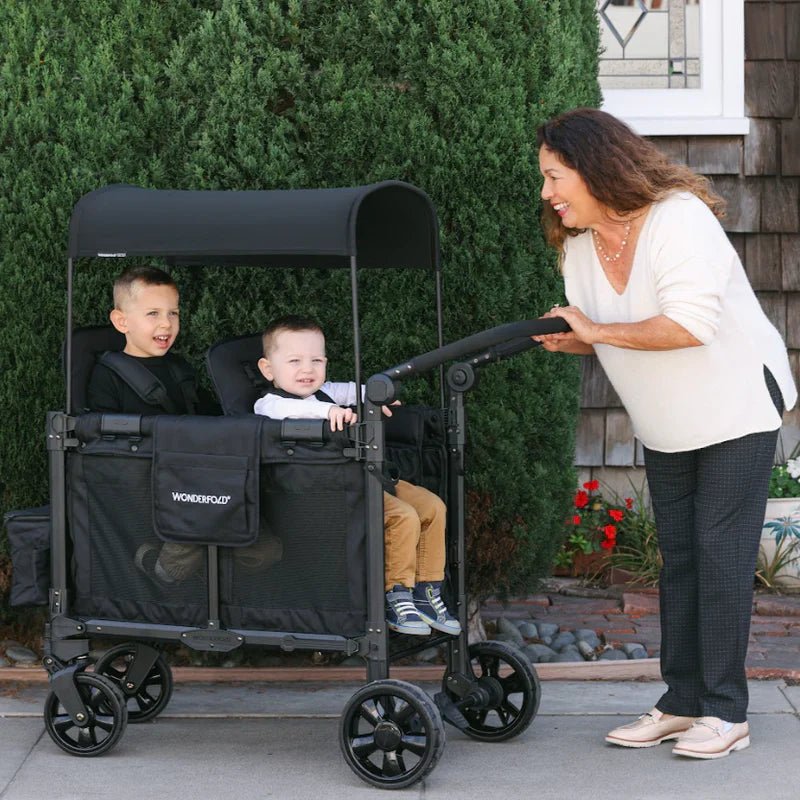 Wonderfold W2 Elite Pro Double Stroller Wagon - Couch Potato