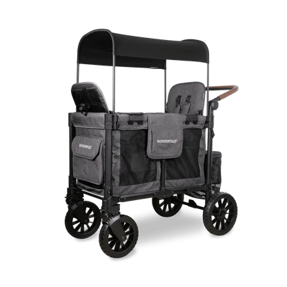 Wonderfold W2 Luxe Pro Double Stroller Wagon - Couch Potato