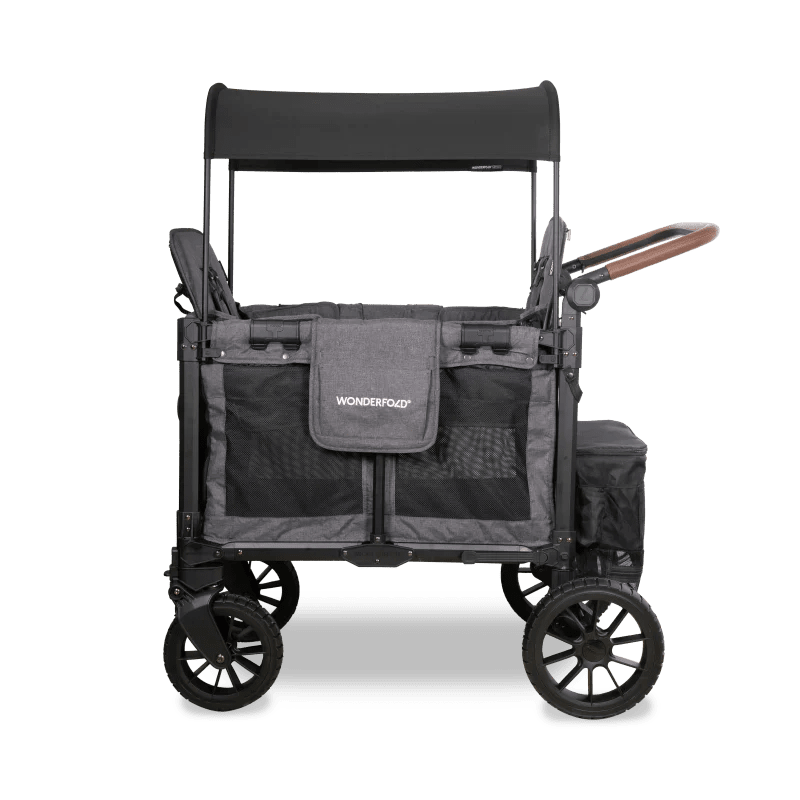 Wonderfold W2 Luxe Pro Double Stroller Wagon - Couch Potato