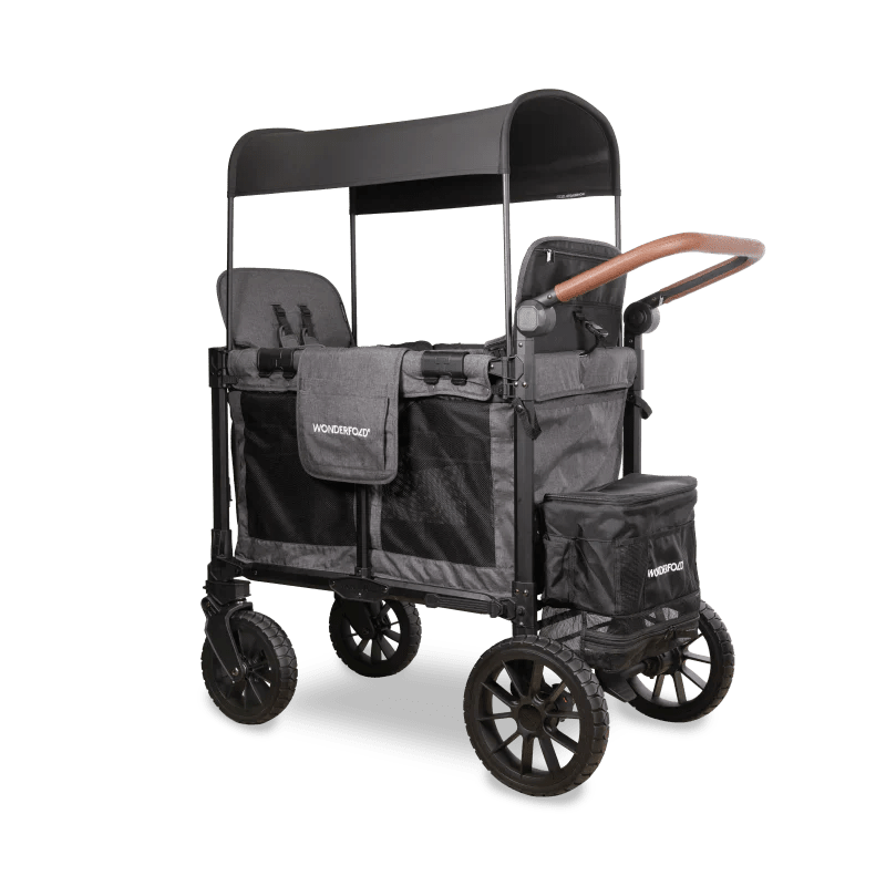 Wonderfold W2 Luxe Pro Double Stroller Wagon - Couch Potato
